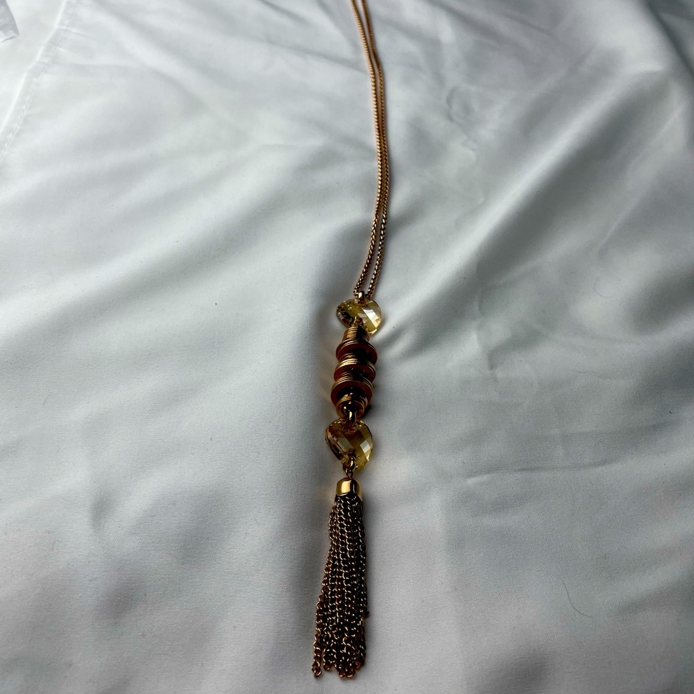 B-JWLD gold necklace with tassel